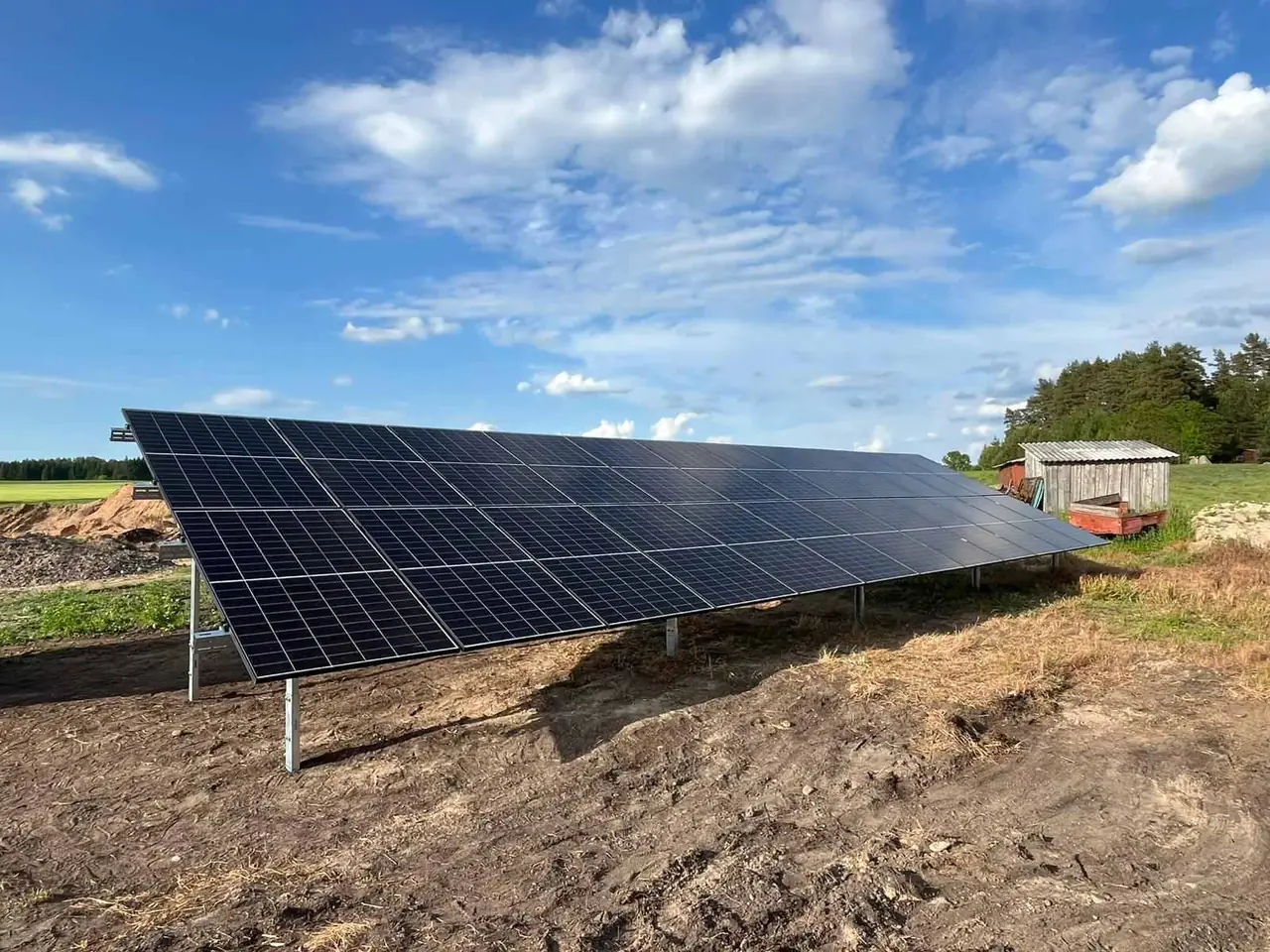 Solexa įrengta saulės elektrinė Lietuvoje